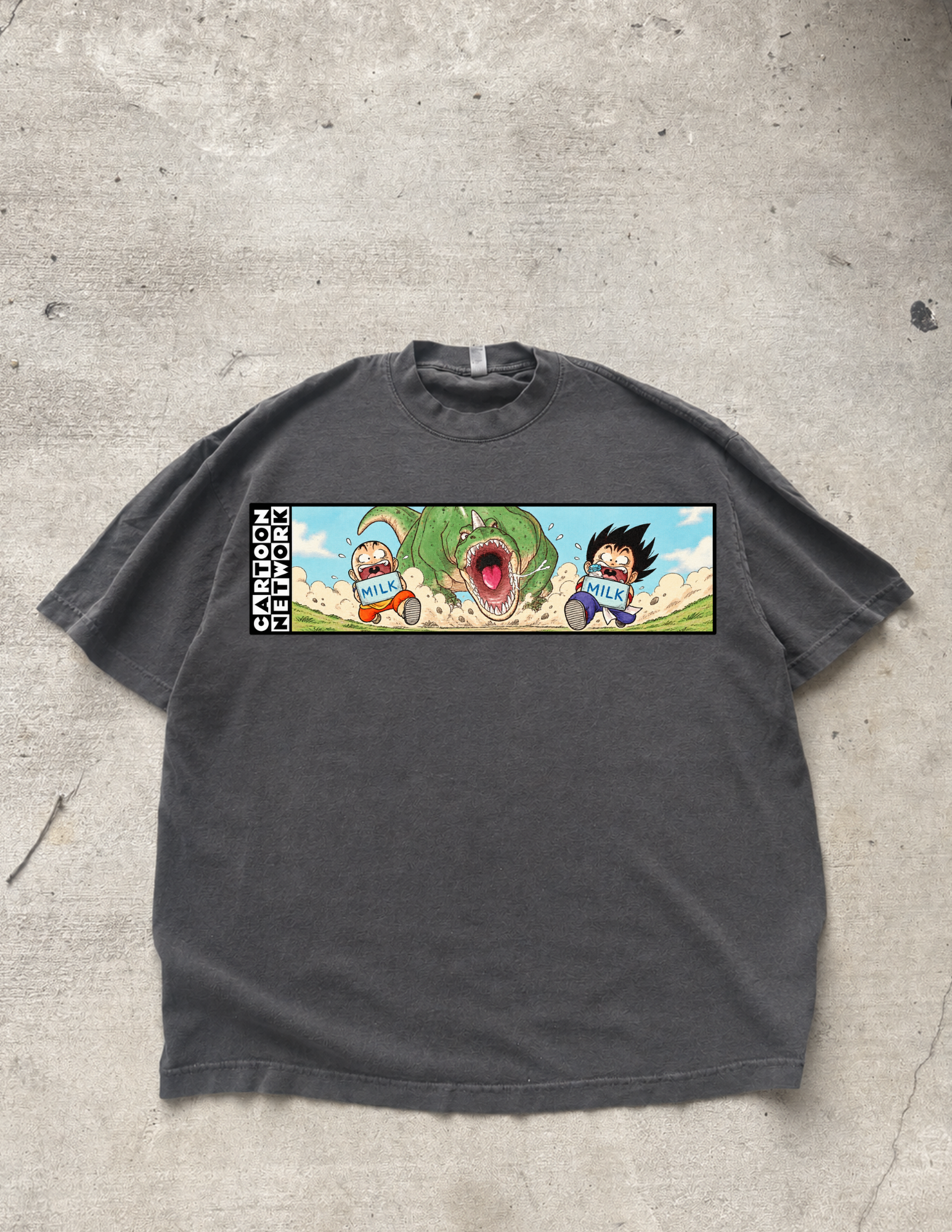“Training” Premium Tee in Faded Black