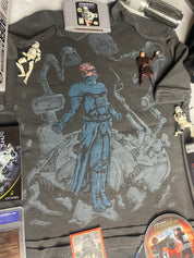 "Dark Side" Premium Tee In Faded Black