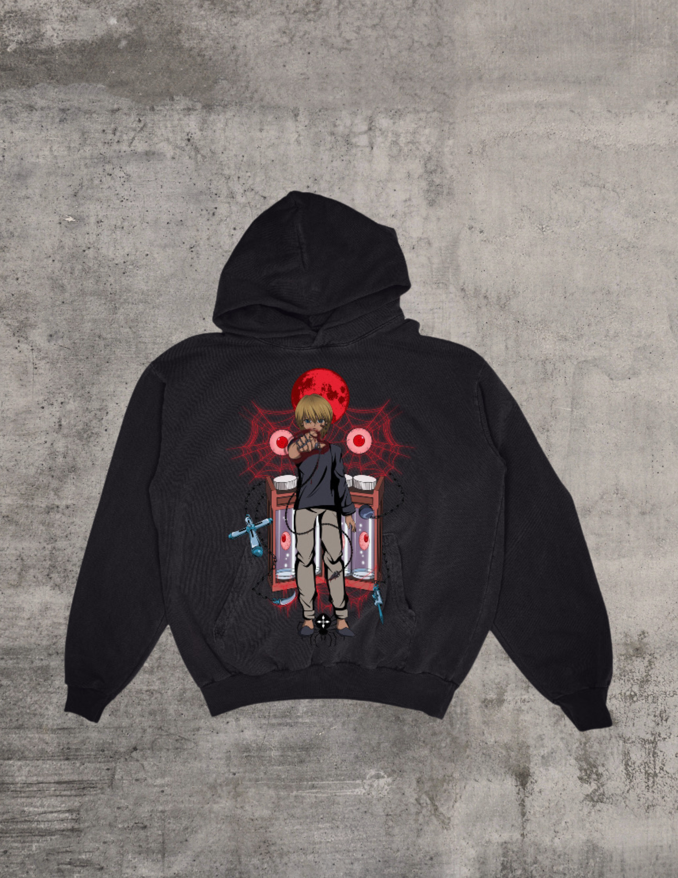 “Out For Blood” Premium Hoodie In Off-Black