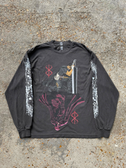 "Despair" Premium Longsleeve Tee in Faded Black