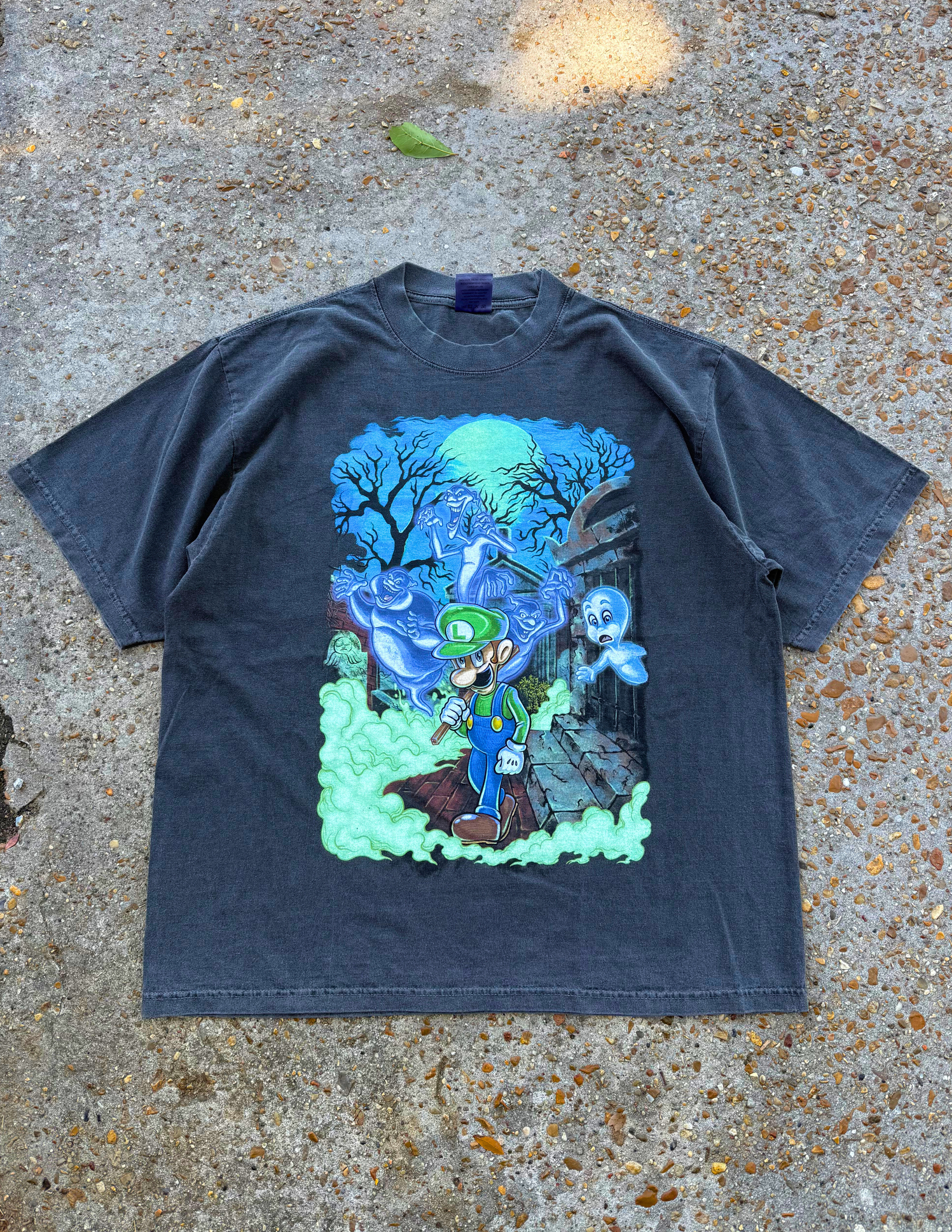 "The Unfriendly Plumber" Premium Tee In Faded Black
