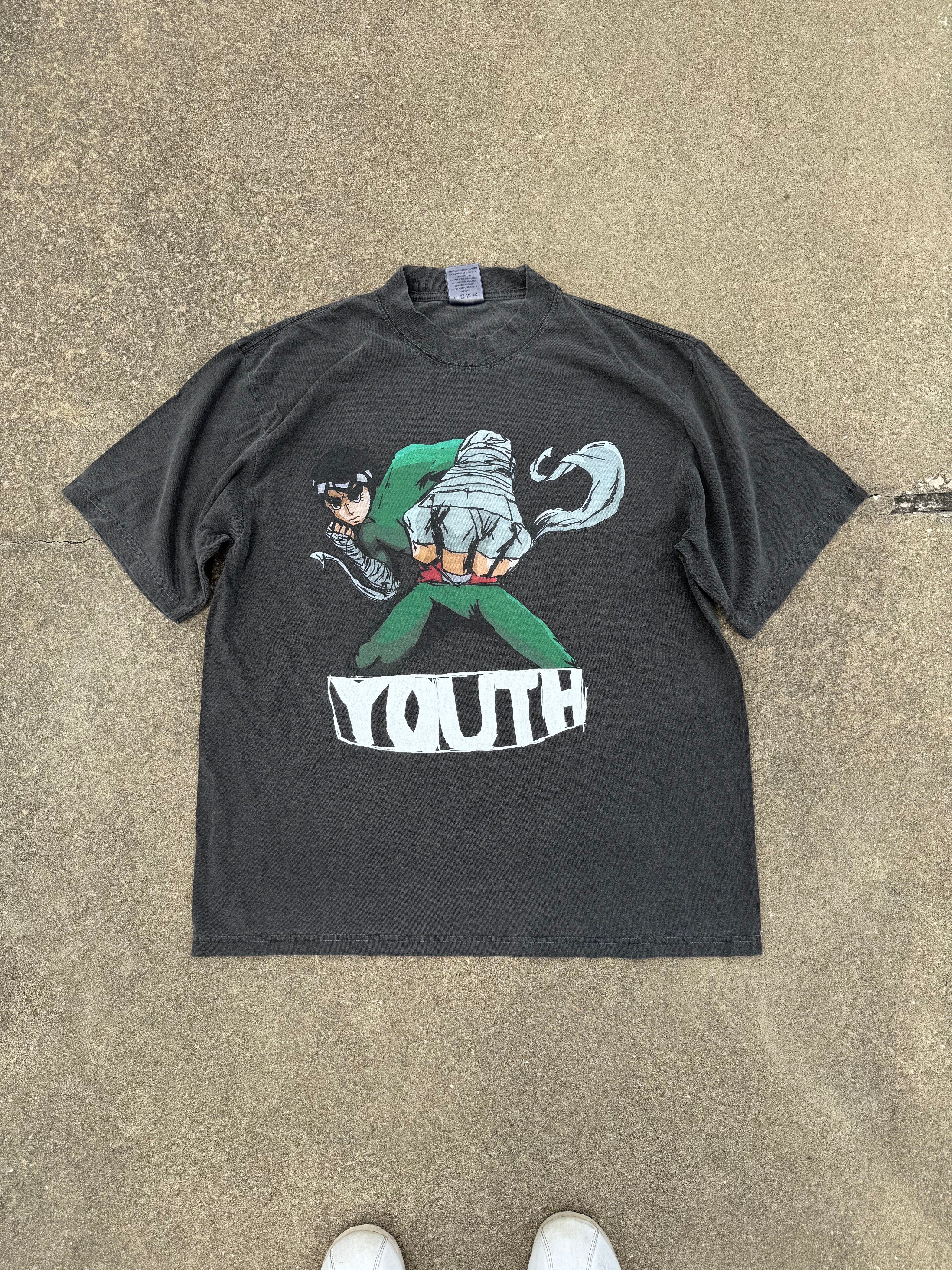 “Youth!” Premium Tee In Faded Black