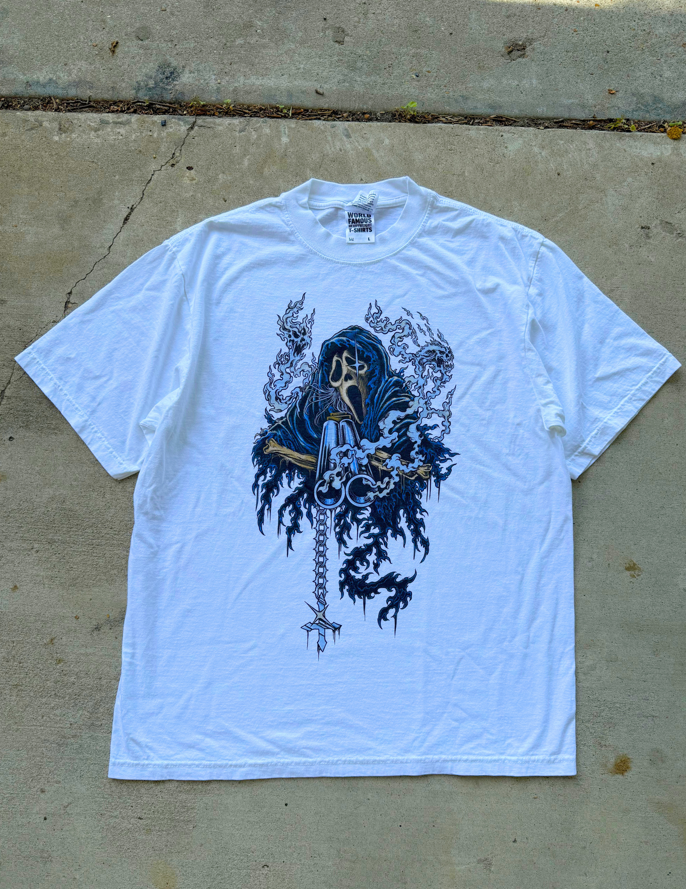 "What’s Your Favorite Scary Ending?" Premium Tee In White