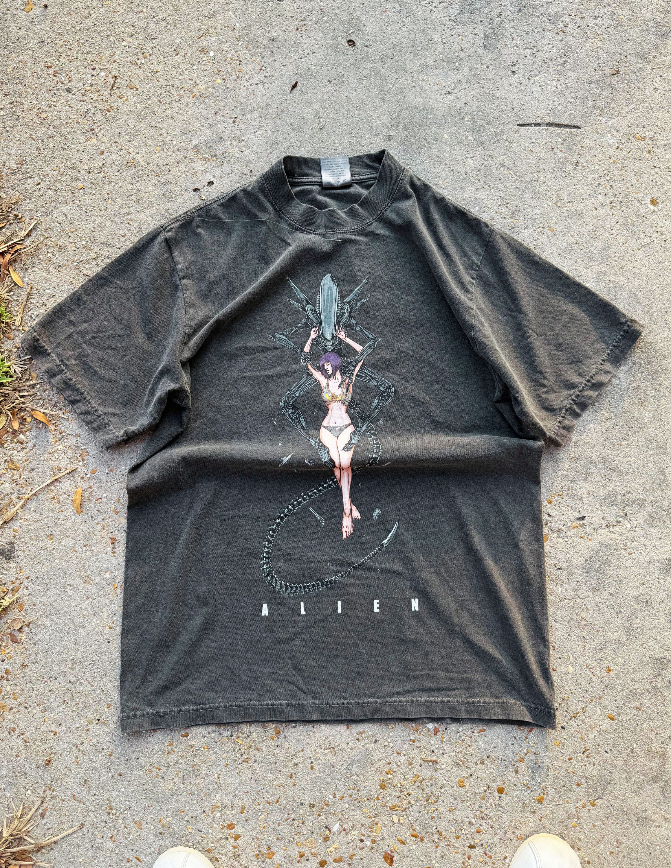 "Cosmic Yearning" Premium Tee In Faded Black