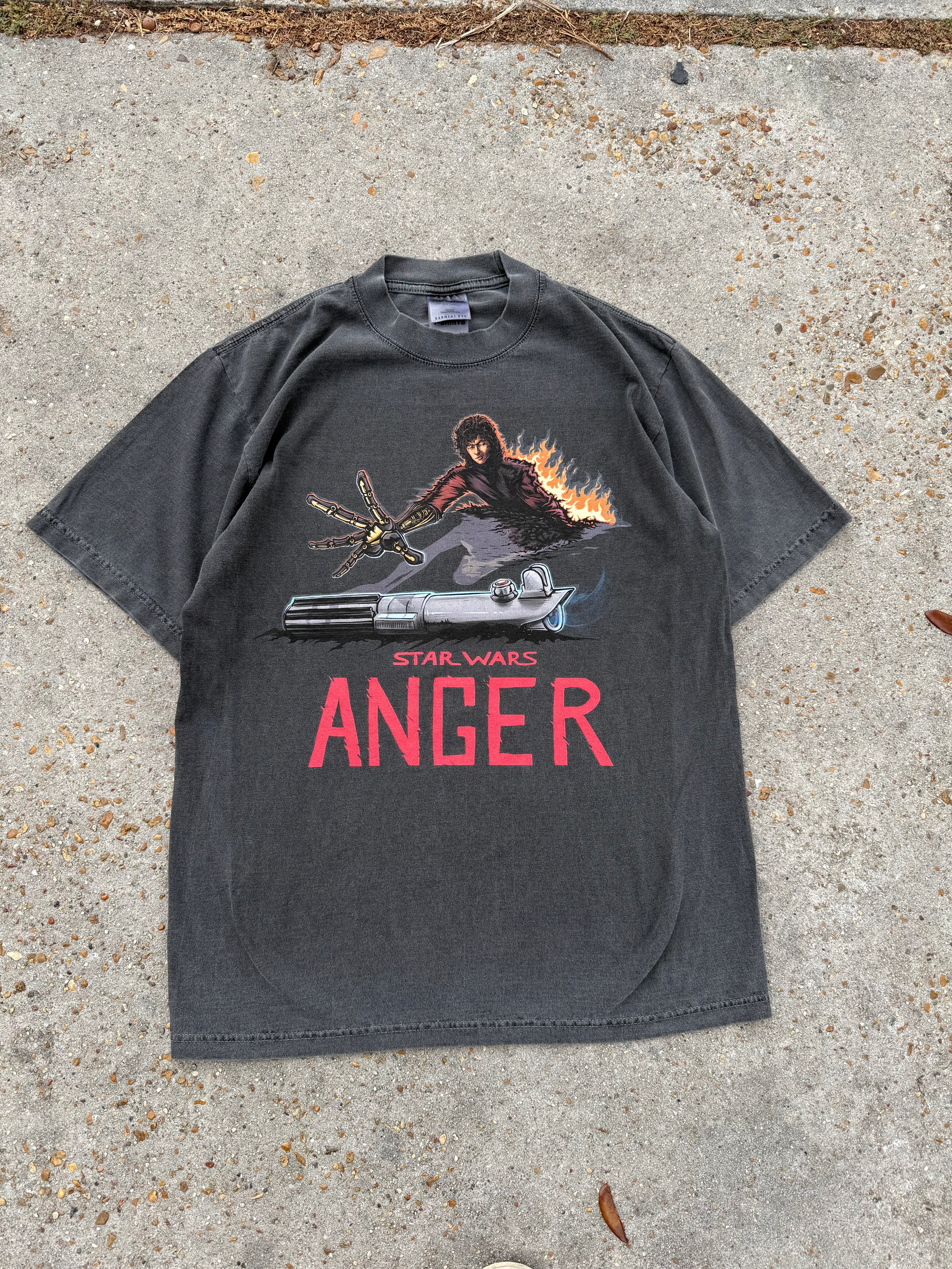 “Burnt” Premium Tee In Faded Black