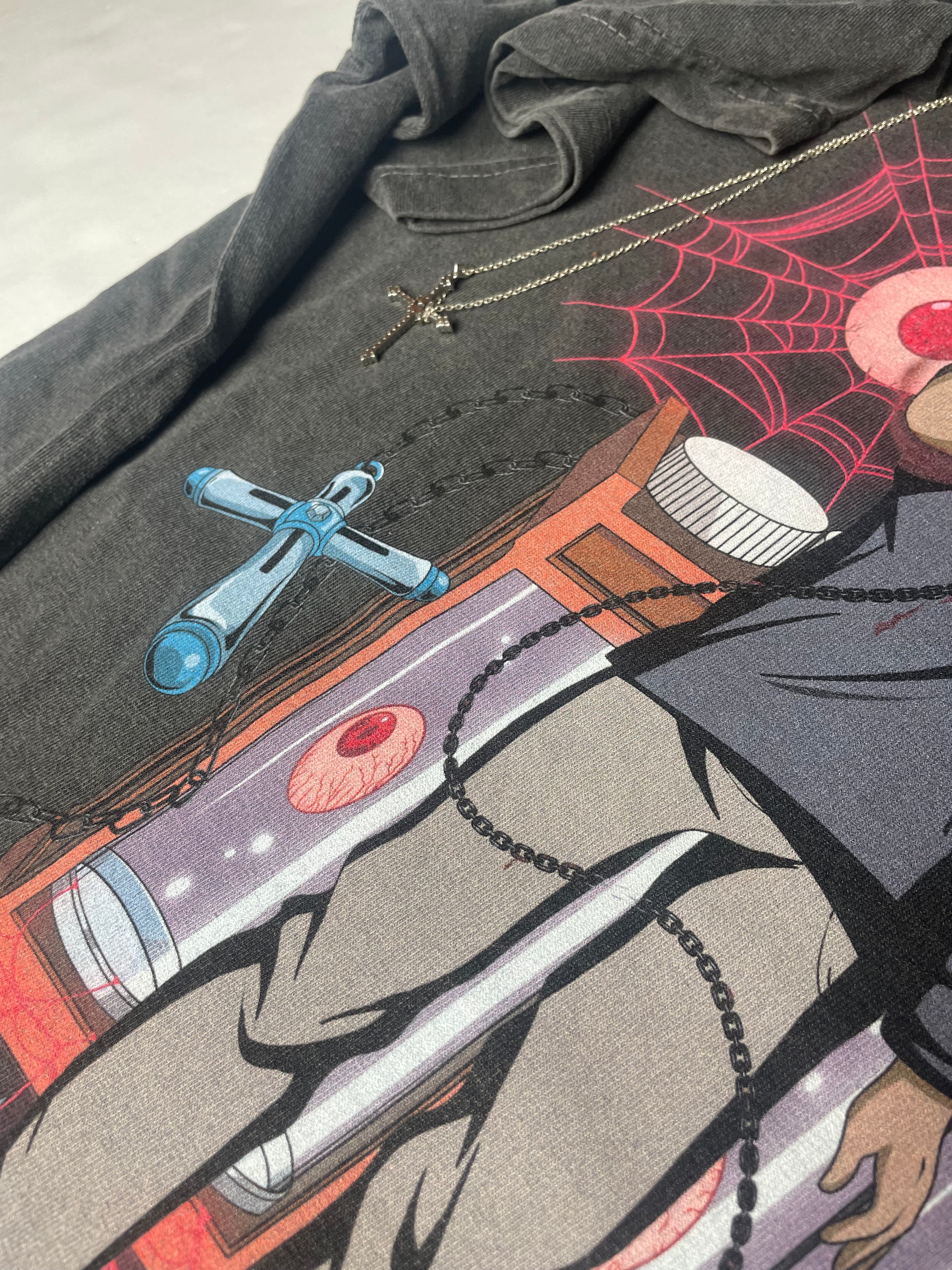"Out for Blood" Premium Tee In Faded Black