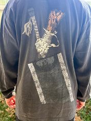 "Despair" Premium Longsleeve Tee in Faded Black