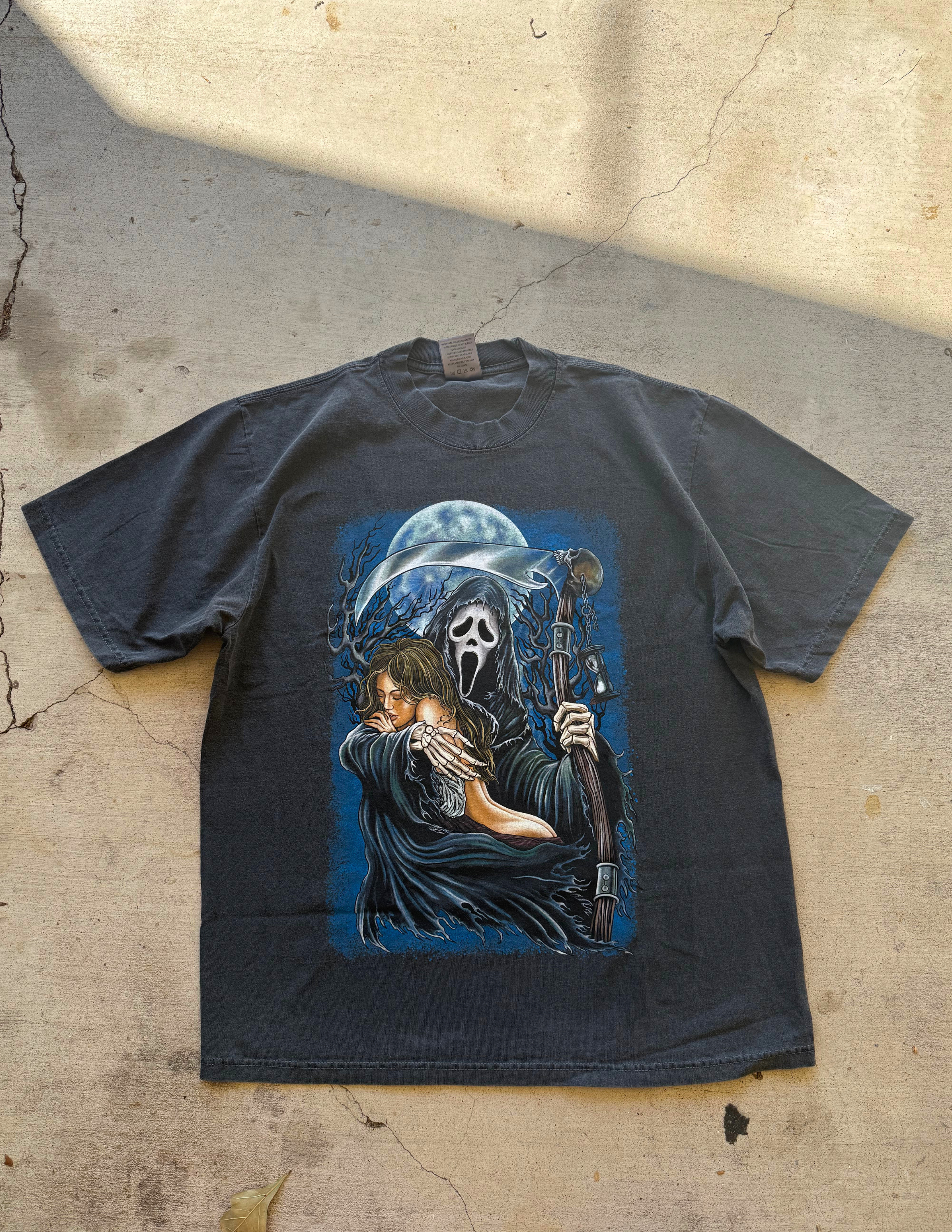 “Love Me to Death" Premium Tee In Faded Black *Limited