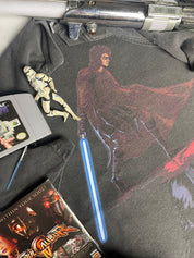 "Dark Side" Premium Tee In Faded Black