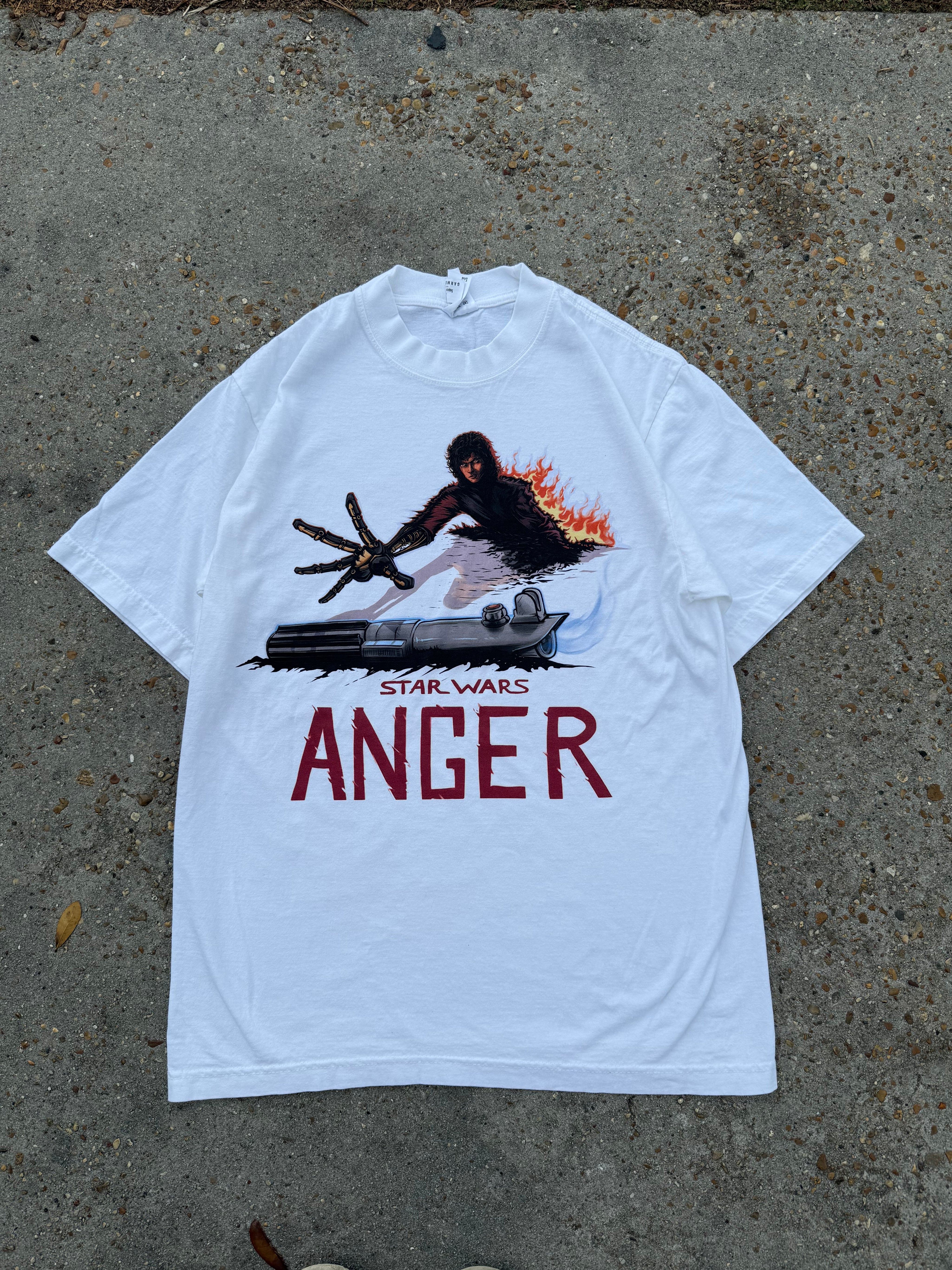 “Burnt” Premium Tee In White