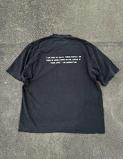 “Knowledge Is Power” Premium Tee In Faded Black