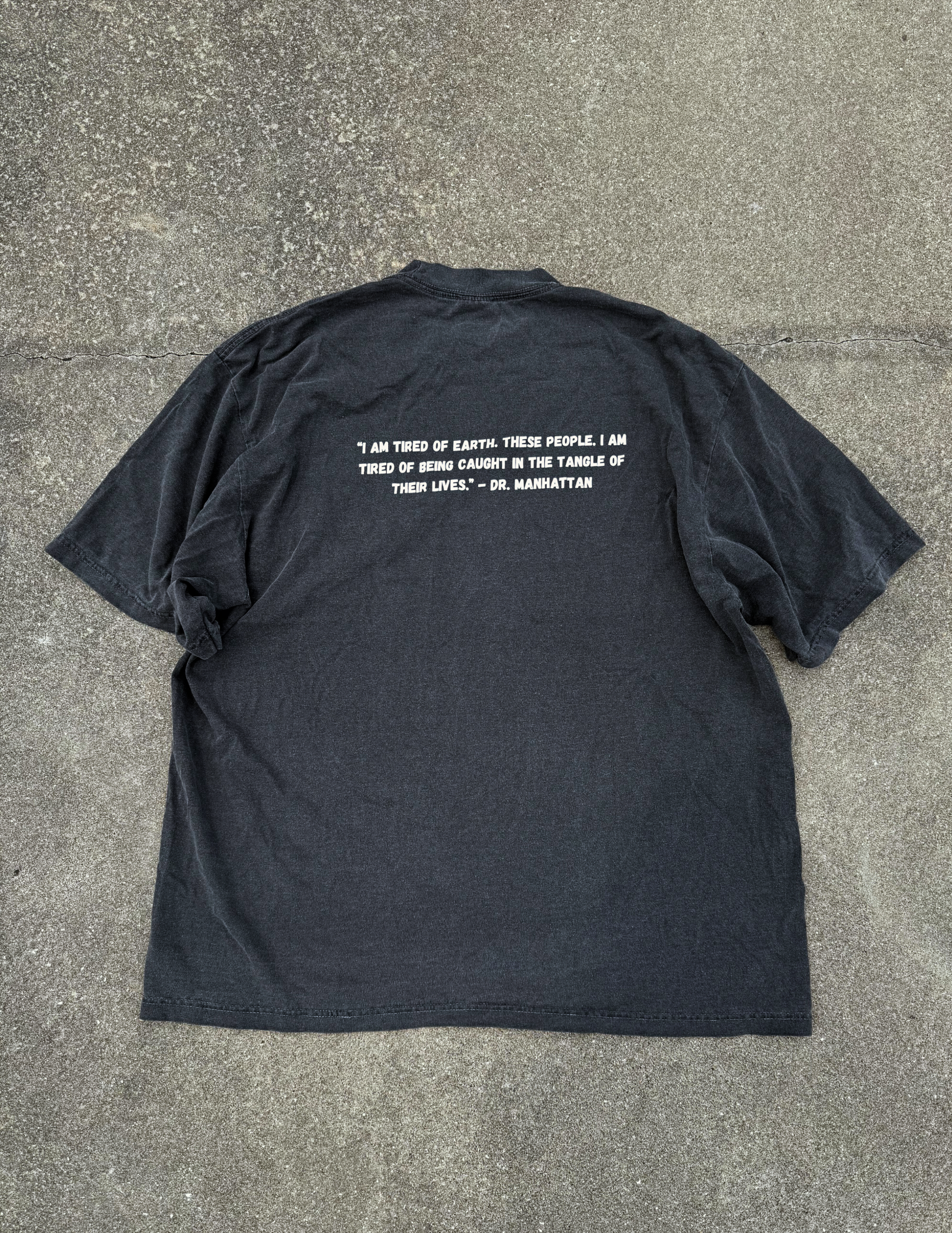 “Knowledge Is Power” Premium Tee In Faded Black