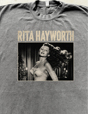 “Hair Flip” Premium Tee in Faded Black