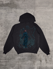 “Dark Side” Premium Hoodie In Off-Black