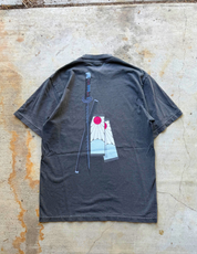 “Heart Ablaze” Premium Tee In Faded Black