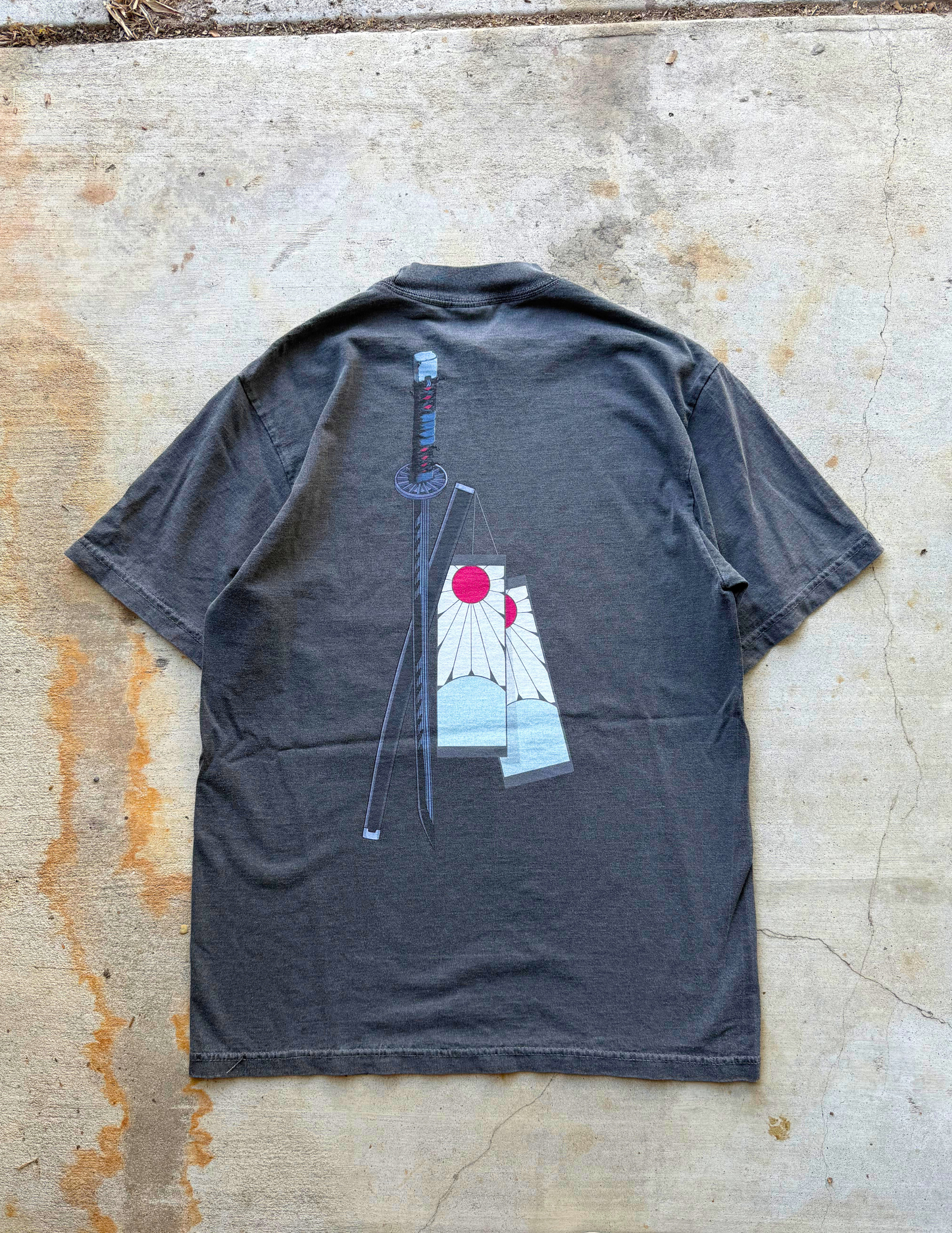 “Heart Ablaze” Premium Tee In Faded Black