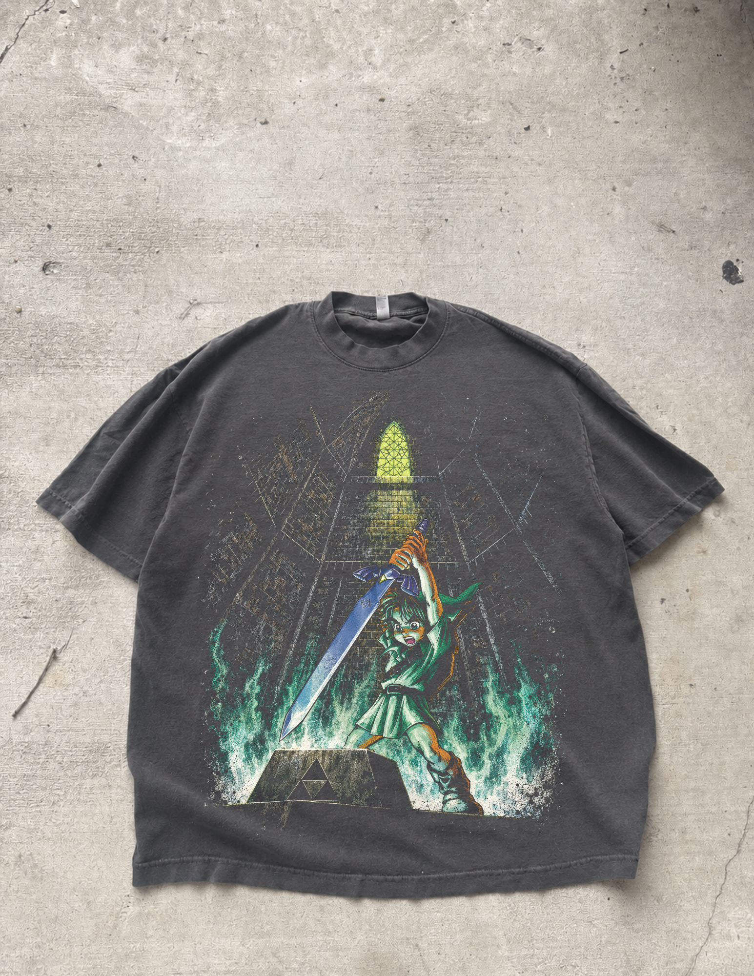 “Future” Premium Tee in Faded Black