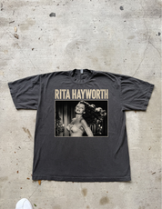 “Hair Flip” Premium Tee in Faded Black