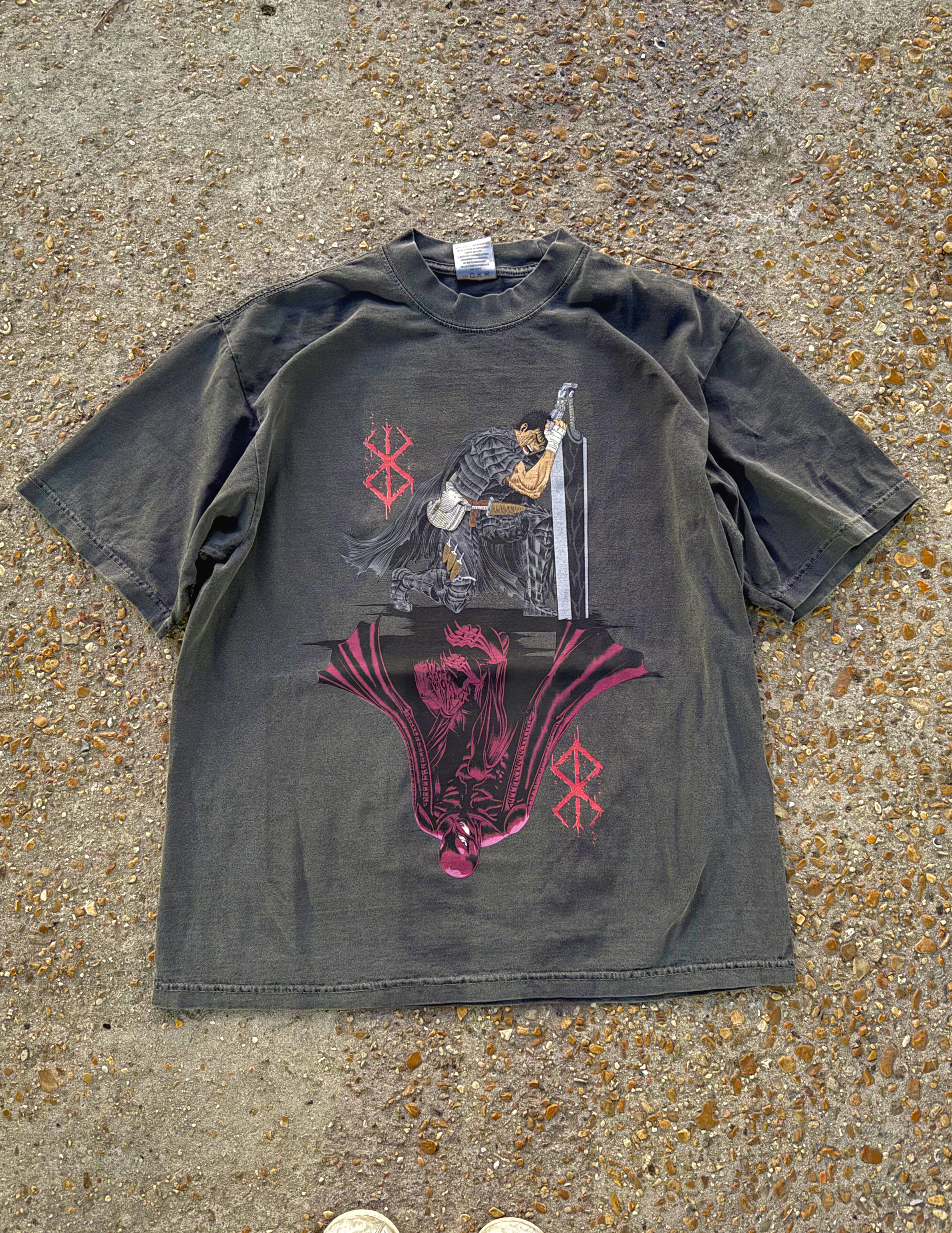 “Despair” Premium Tee In Faded Black